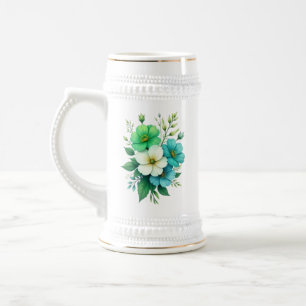 Blå Vita Blommor Bukett-57453 Sejdel