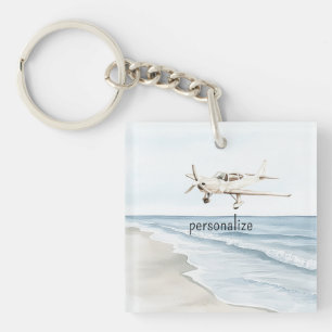 Blå vita flygplan