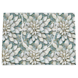 Blå Vita Lotusblommor  