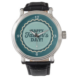 Blå vita Lycklig Fars dag Pappa Armbandsur