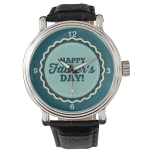 Blå vita Lycklig Fars dag Pappa Armbandsur