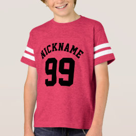 Blå vita och svarta barn | Idrottsedel Jersey Desi T-shirt