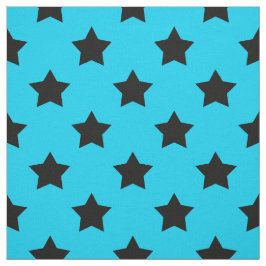 Blå vita stjärnor Mönster dekorativ textil