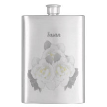 Blå vita trädgårdsblommor vid Silver