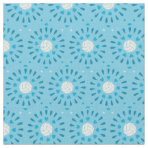 Blå volleybollar Kaleidoscope Mönster