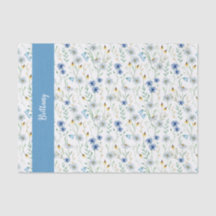 Blå Wildblommans vattenfärg