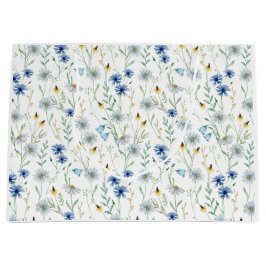 Blå Wildblommans vattenfärg