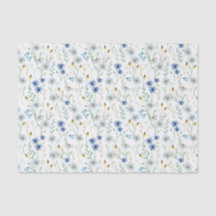 Blå Wildblommans vattenfärg