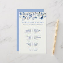 Blå Wildblommor skulle hon hellre visa babykläder.