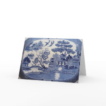 Blå Willow Greeting Cards kommer tillbaka från det