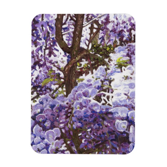 Blå wisteria 2011 magnet (Vertikal)