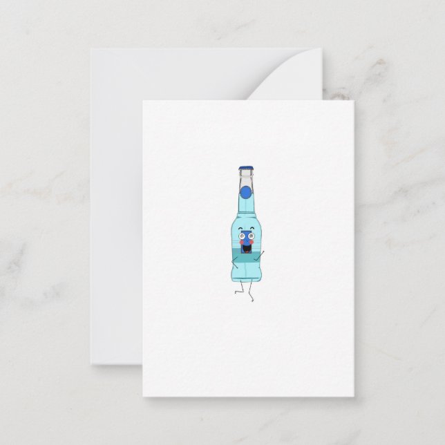 Blå WKD, dryck, söt Anteckningskort (Framsida)