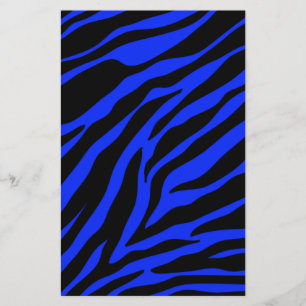 blå zebra brevpapper