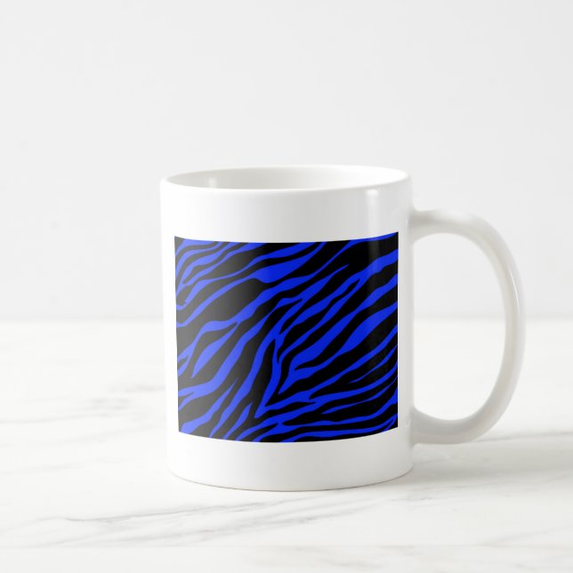 blå zebra kaffemugg (Höger)
