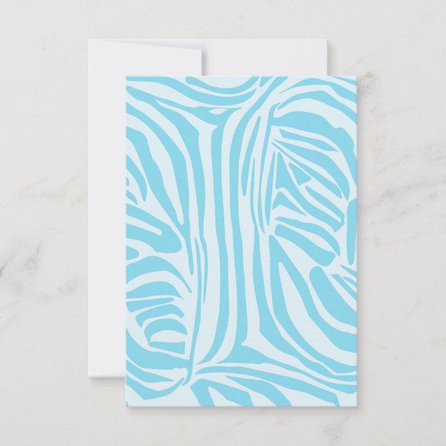 Blå Zebra mönstrad (Framsida)