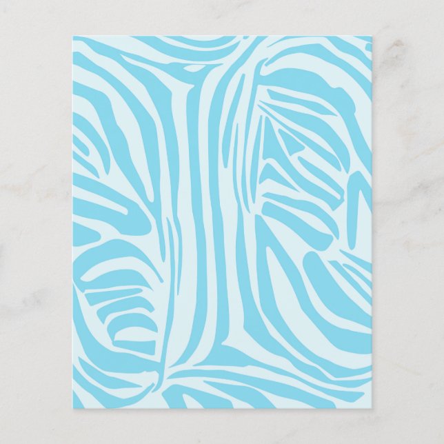 Blå Zebra mönstrad (Framsida)