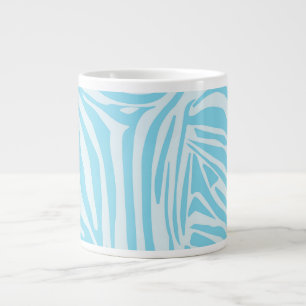 Blå Zebra mönstrad Jumbo Mugg