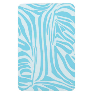 Blå Zebra mönstrad Magnet