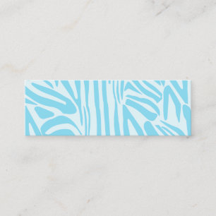 Blå Zebra mönstrad Mini Visitkort