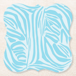 Blå Zebra mönstrad Underlägg Papper