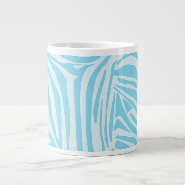 Blå Zebradräkt Jumbo Mugg (Framsidan)
