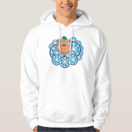 Blå Zen Kapybaradag med bandage Hoodie