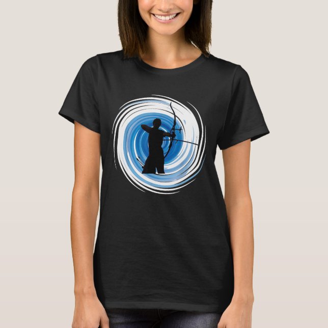 Blå Zen-Manar eller kvinnor T Shirt (Framsida)