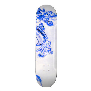 Blå Zircon-drake del 2 Mini Skateboard Bräda 18,7 Cm