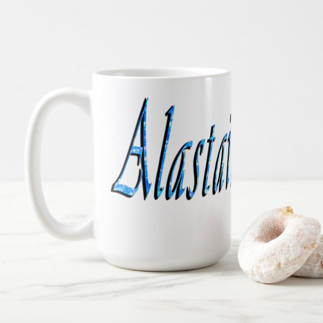 Blåa Alastair Namn, Kaffemugg (Med munk)