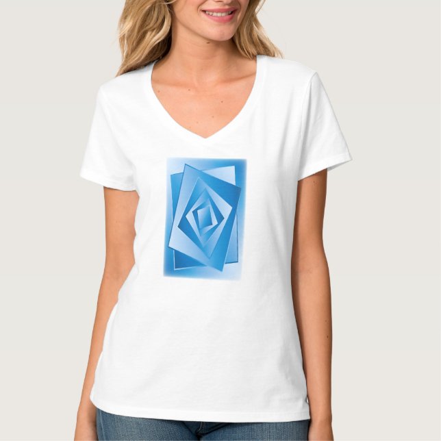 Blåa ark t shirt (Framsida)