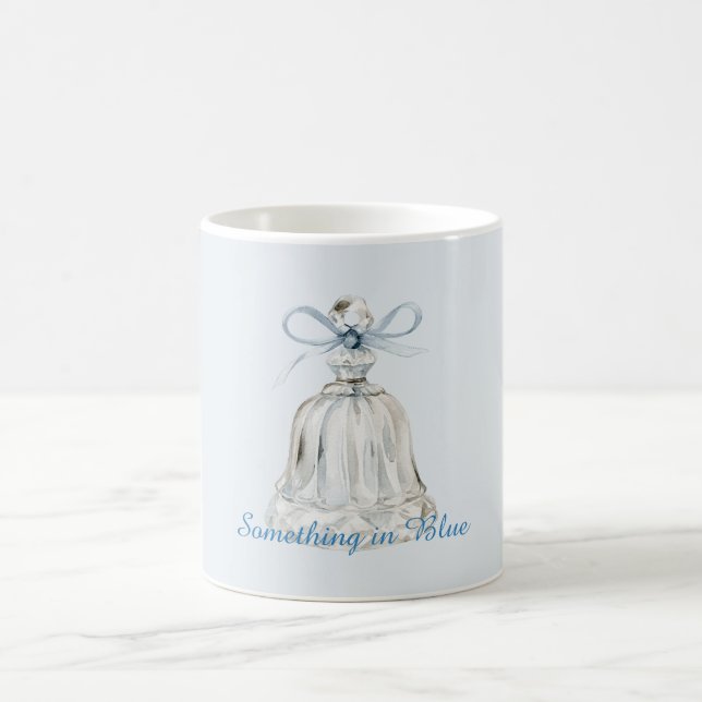 Blåa bågeklocka kaffemugg (Center)