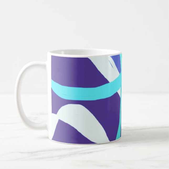 Blåa band kaffemugg (Vänster)