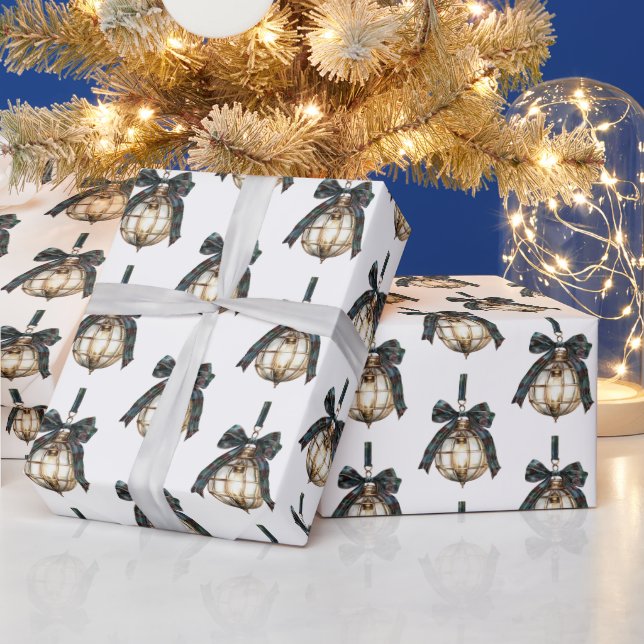 Blåa band Slutar jul Presentpapper (Helgdagar)