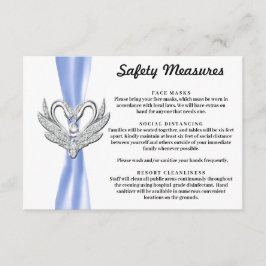 Blåa bandet Silver Svanar Säkerhetsåtgärder Tilläggskort