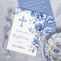 Blåa blommor Baptism