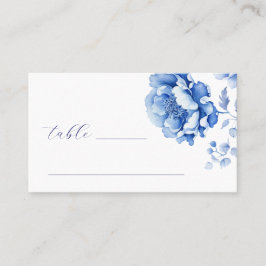 Blåa blommor Baptism - platta kort