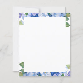Blåa blommor brevpapper