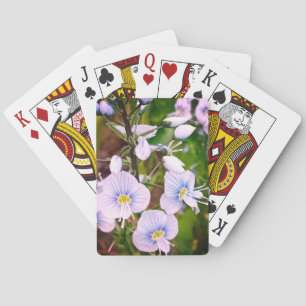 Blåa blommor casinokort