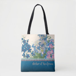 Blåa blommor Favorite Bridesmaid Gift Tygkasse