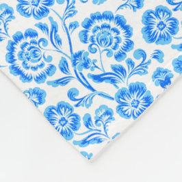 Blåa blommor fleecefilt