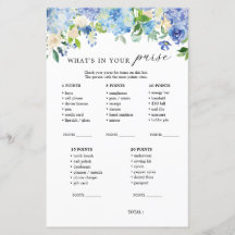 Blåa blommor Hydrangea What's in your Purse