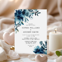 Blåa blommor Indigo Blommigt Bröllop