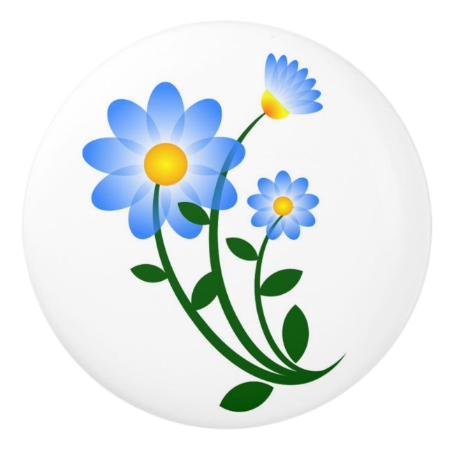 Blåa blommor knopp (Framsidan)