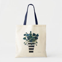 Blåa blommor med randig vaskonst