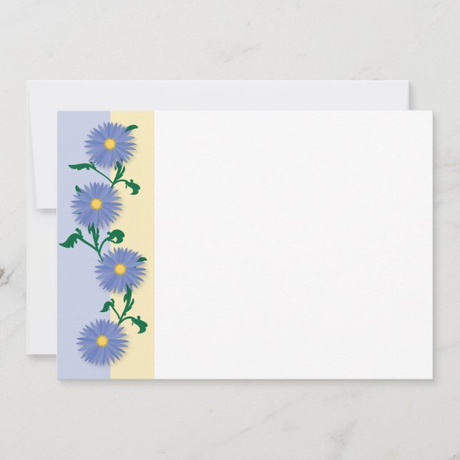 Blåa blommor mönster (Framsida)