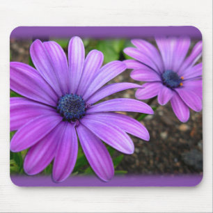 Blåa blommor Mousepad Daisy Computer Gifts Musmatta
