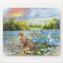 blåa blommor Mousepads bengalbädd Musmatta