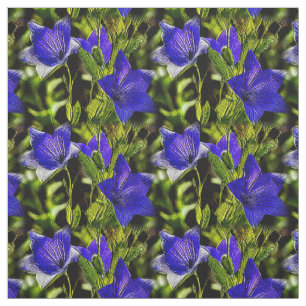 blåa blommor Nature Mönster Tyg