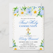 Blåa blommor och Daisy Första Heligan