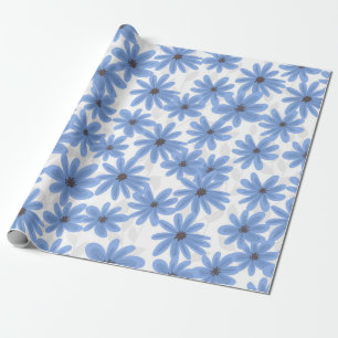 Blåa blommor presentpapper